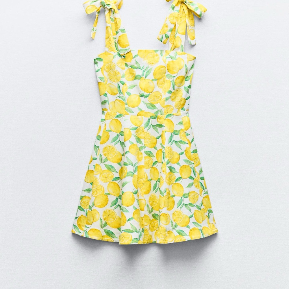 Zara lemon dress NEW
